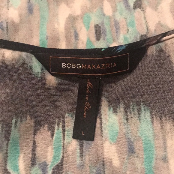 BCBG multicolored cowl neck dress - Picture 3 of 6